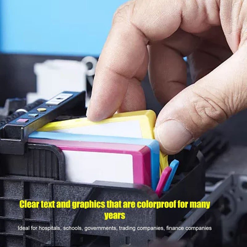 4 Color Ink Cartridges Replacement For Inkjet Printer Black Cyan Magenta Yellow - Image 5