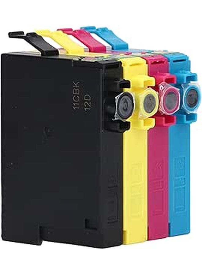 4 Color Ink Cartridges Replacement For Inkjet Printer Black Cyan Magenta Yellow - Image 1