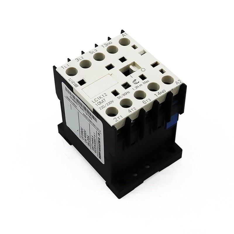 CJX2 K Mini AC Contactor Din Rail 1P 1NO 1NC Coil Voltage 220V 6A 9A 12A K09 1NC 220V - Image 4