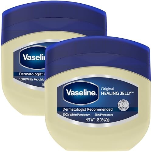 Vaseline Petroleum Jelly Travel-Size 2-Pack – Hypoallergenic Skin Protectant, Unscented Healing Ointment for Beauty & Personal Care, 1.75 Oz Ea - Image 1