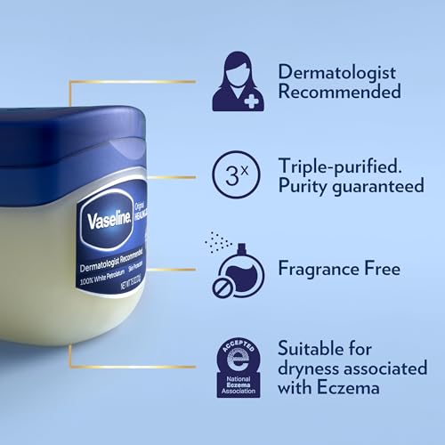 Vaseline Petroleum Jelly Travel-Size 2-Pack – Hypoallergenic Skin Protectant, Unscented Healing Ointment for Beauty & Personal Care, 1.75 Oz Ea - Image 3