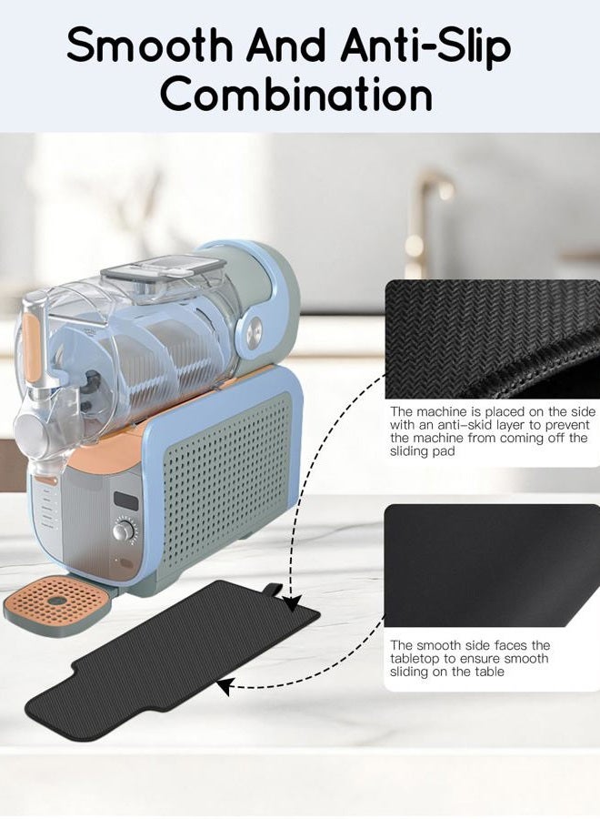 LANGZIHT Sliding Pad for Ninja Slushie Max FS605 Series Professional Frozen Drink Machine Quickly Slide Frozen Drink Machine on Table - Convenient Storage Strap - Accessories for Ninja Drink Maker - Image 5