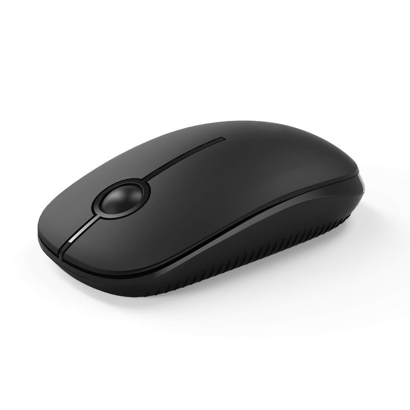 VssoPlor Wireless Mouse, 2.4G Slim Portable Computer Laptop Mouse with Nano Receiver Quiet Silent Optical Mice for Notebook, PC, Laptop, Computer-Black - Image 1
