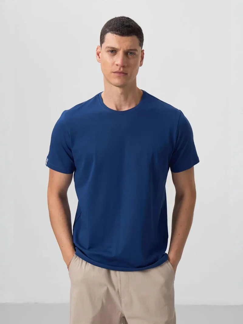 تومي لايف TOMMY Men's Cotton Elastane Crew Neck T-Shirt