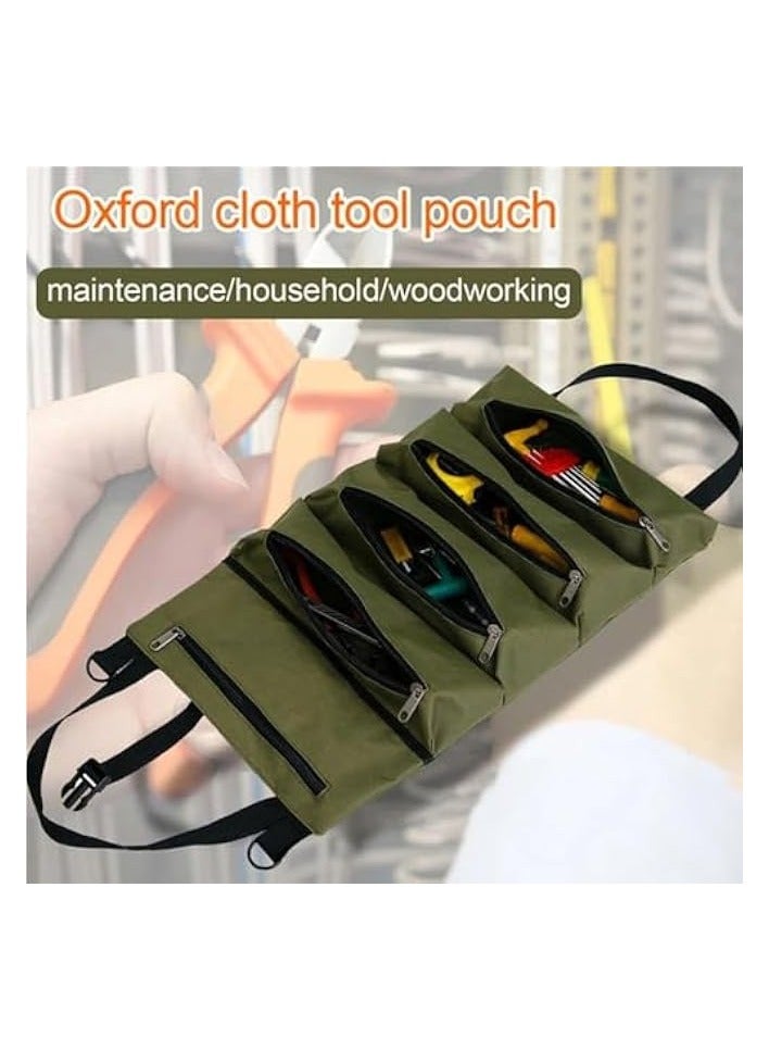 erorex Roll Up Tool Bag, Heavy Duty Tool Roll Organizer, Canvas Multi-Purpose Storage Bag  - Image 4
