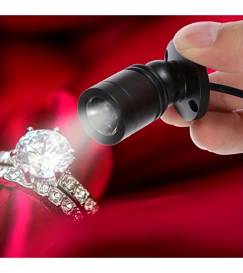 مجموعة من 5 أضواء موضعية صغيرة وردية اللون، مصابيح LED ساطعة بجهد 5 فولت تعمل عبر USB، للإضاءة الداخلية المميزة، وخزائن العرض، وخزائن المجوهرات، والمداخل. - Image 4