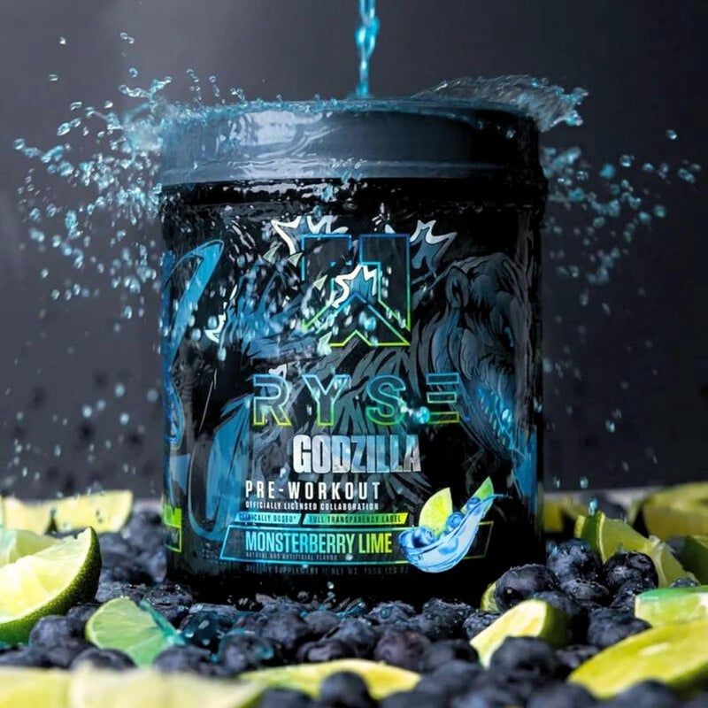 RYSE Up Supplements RYSE Godzilla X Noel Deyzel Pre Workout Powder  Monsterberry Lime  400mg Caffeine High Stim PreWorkout for Men  Women with Citrulline  Beta Alanine  Energy Pump  Focus  2040 Servings - Image 5