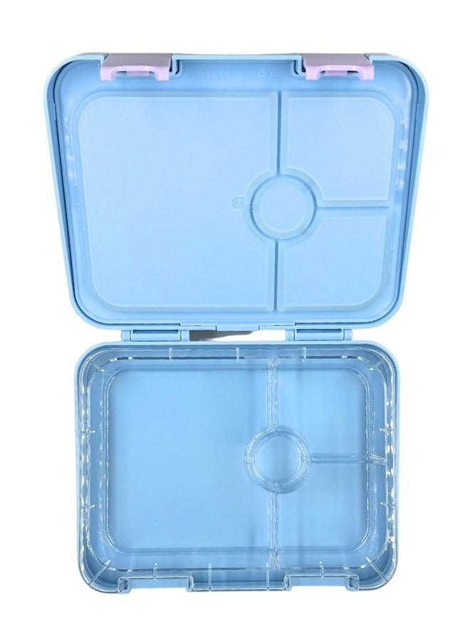 Disney Tiny Wheel Elsa & Anna Kids Bento Lunch Box, 4-Compartment Tritan School Food Container with Double Buckle Locks, Leak-Proof & BPA-Free - Image 3