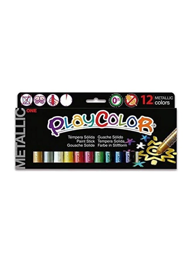 Playcolor Gouache Paint Sticks 10 g, PlayColor Metallic One - 12-10121 9 cm - Image 1