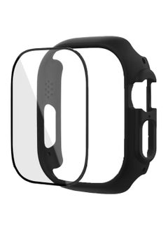 Generic Band with Case For Apple Watch Ultra/Ultra 2 49mm,Adjustable Silicone Sport Wristband Replacement, Strap With Cover Built-in Glass Screen Protector for iWatch Ultra 49 mm  - Image 2