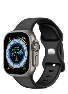 Generic Band with Case For Apple Watch Ultra/Ultra 2 49mm,Adjustable Silicone Sport Wristband Replacement, Strap With Cover Built-in Glass Screen Protector for iWatch Ultra 49 mm  - Image 3