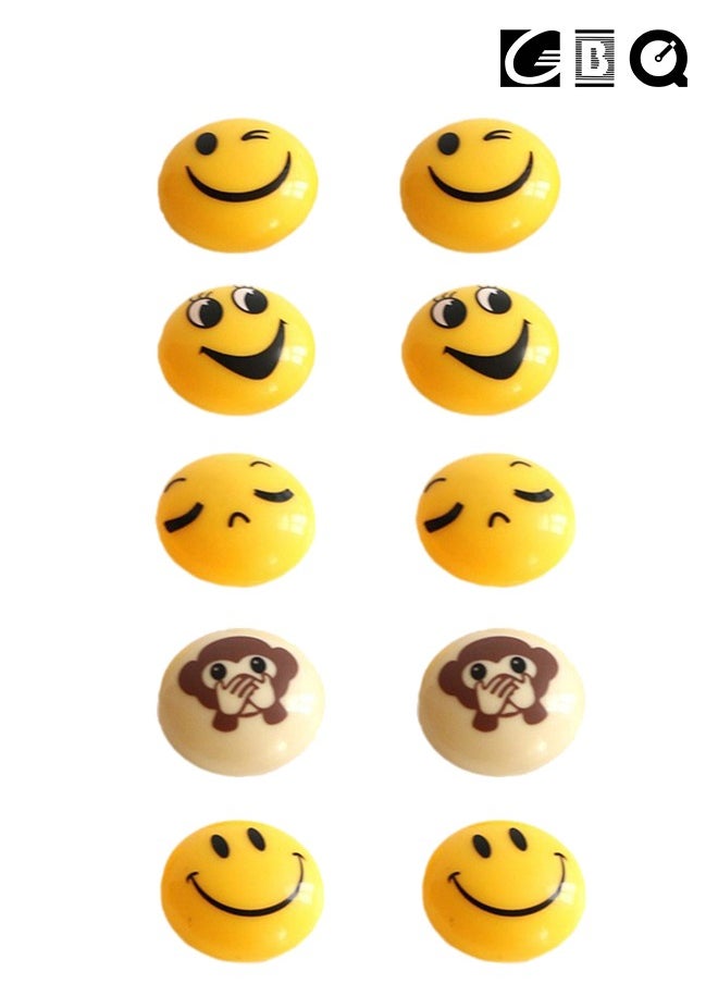 GBQ - 2Card A total Of 10PCS Of Whiteboard Magnet Set  Funny Expressions - Image 1