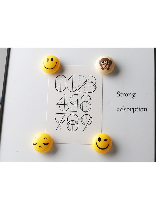 GBQ - 2Card A total Of 10PCS Of Whiteboard Magnet Set  Funny Expressions - Image 1