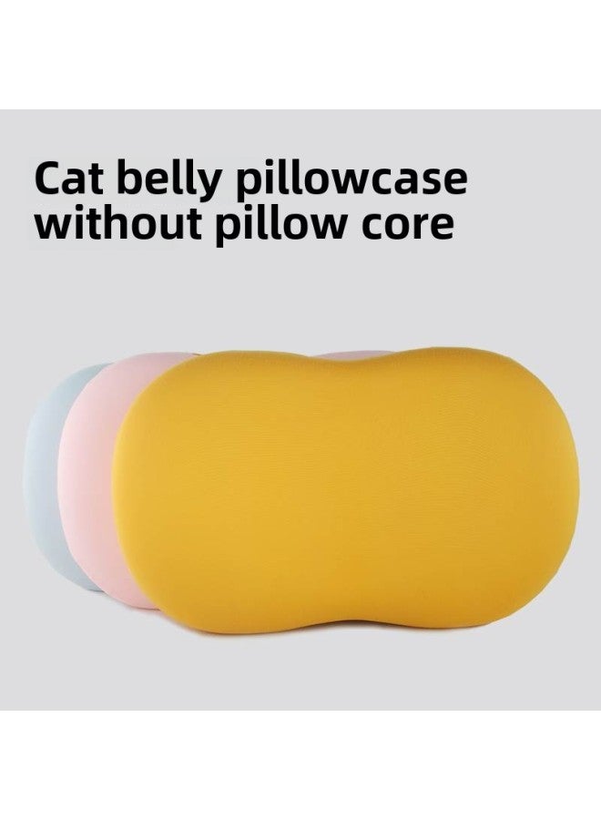 Cat Belly Pillow Pillowcase Does Not Contain Pillow Core Pillowcase Cute Cat Cat Belly Cat Belly Coat 55 × 35cm Removable And Washable-Color:Single Pillowcase [cute Pink-Specifications:35CMX55CM  - Image 3