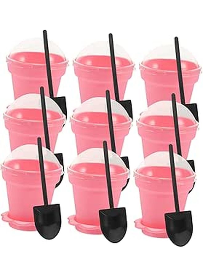 Food Grade Dessert Cups With Lids And Shovels 25 Sets Elegant Flowerpot Style For Birthdays Weddings - Image 1