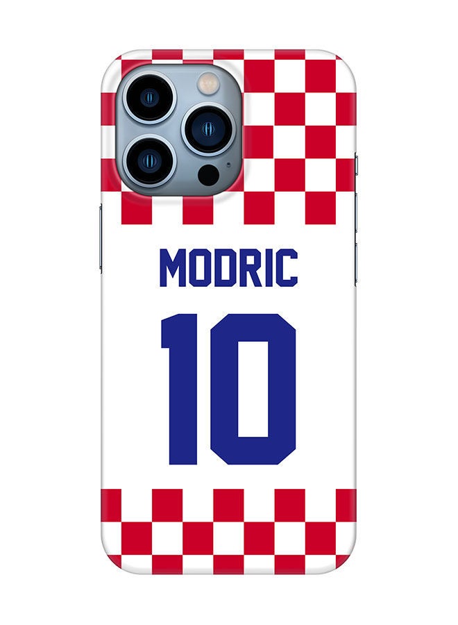 Stylizedd Slim Cover for Apple iPhone 13 Pro Case Snap Classic Series Mobile Cover Hard PC Shield Matte Finish Print -Croatia-Player-Modric - Image 1