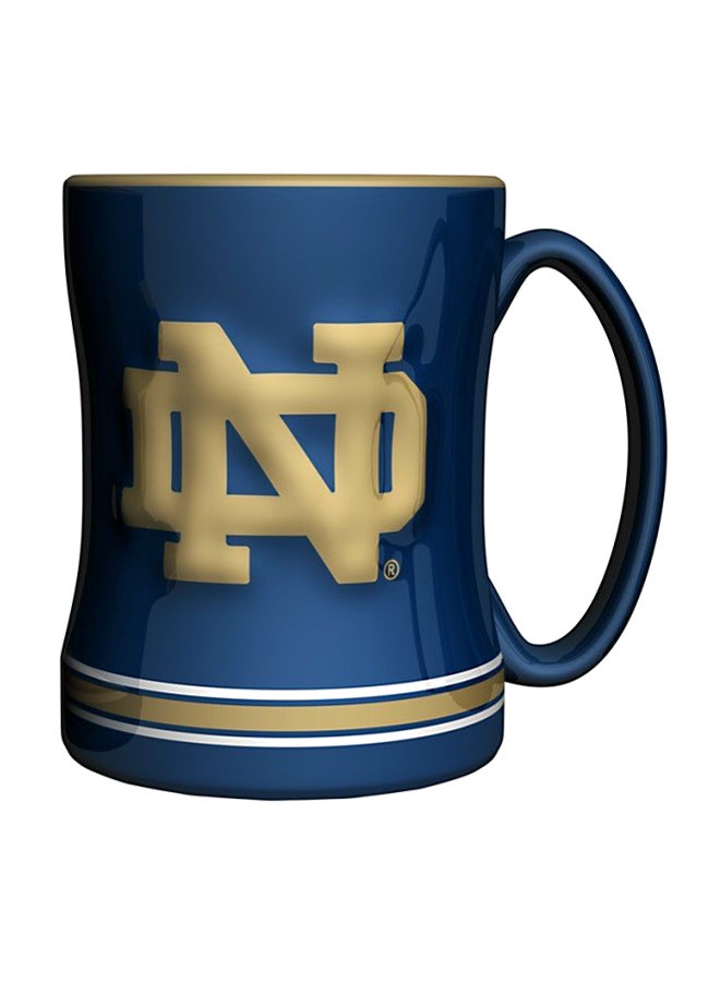 yinat Boelter Notre Dame Fighting Irish 15 Ounce Sculpted Logo Relief Coffee Mug - Image 1