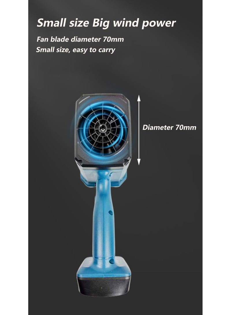 BlueFire uper Fan F019 110,000 RPM 18V Cordless Handheld Turbo Fan - Powerful Portable High-Velocity Air Blower for Outdoor, Workshop, Desktop, BBQ & Leaf Cleaning with LED Light, 3 Speeds, USB Compatible - Image 3