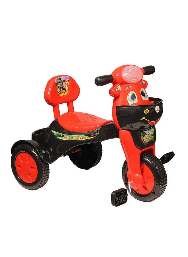 فانرايز دراجة ثلاثية العجلات للأطفال من فنرايز مزودة ببوق موسيقي وأضواء ليد، مع سلتين، ومقعد مريح ومسند للظهر، وعجلات ناعمة، ومقبض ثابت - Image 1