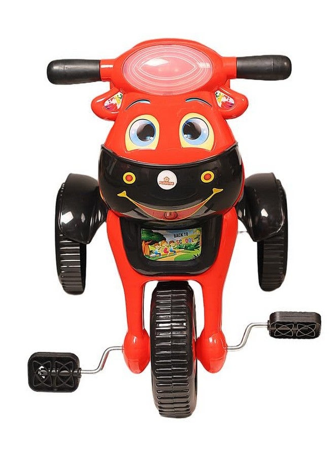 فانرايز دراجة ثلاثية العجلات للأطفال من فنرايز مزودة ببوق موسيقي وأضواء ليد، مع سلتين، ومقعد مريح ومسند للظهر، وعجلات ناعمة، ومقبض ثابت - Image 3