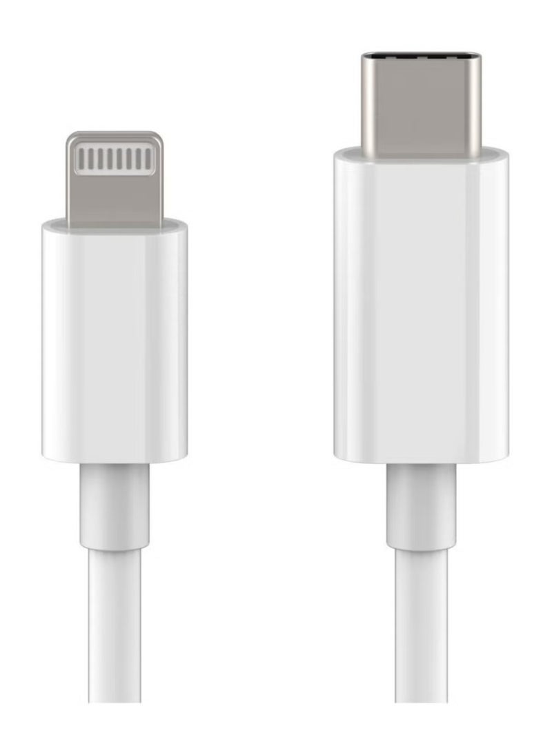 ACLIX Lightning Cable Fast Charging and Hi-Speed Syncing Cord Compatible with Apple iPhone X/XS/XR/XS MAX/8/8 Plus/iPad White - Image 1