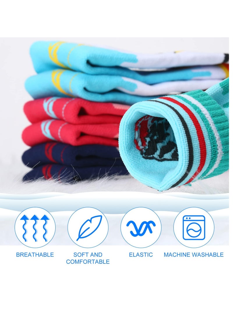 Barakah جوارب تزلج للأطفال 4 أزواج شتوية دافئة طويلة الركبة للتزلج على الثلج والتزلج على الجليد للأولاد والبنات لأنشطة عيد الميلاد (S) - Image 4