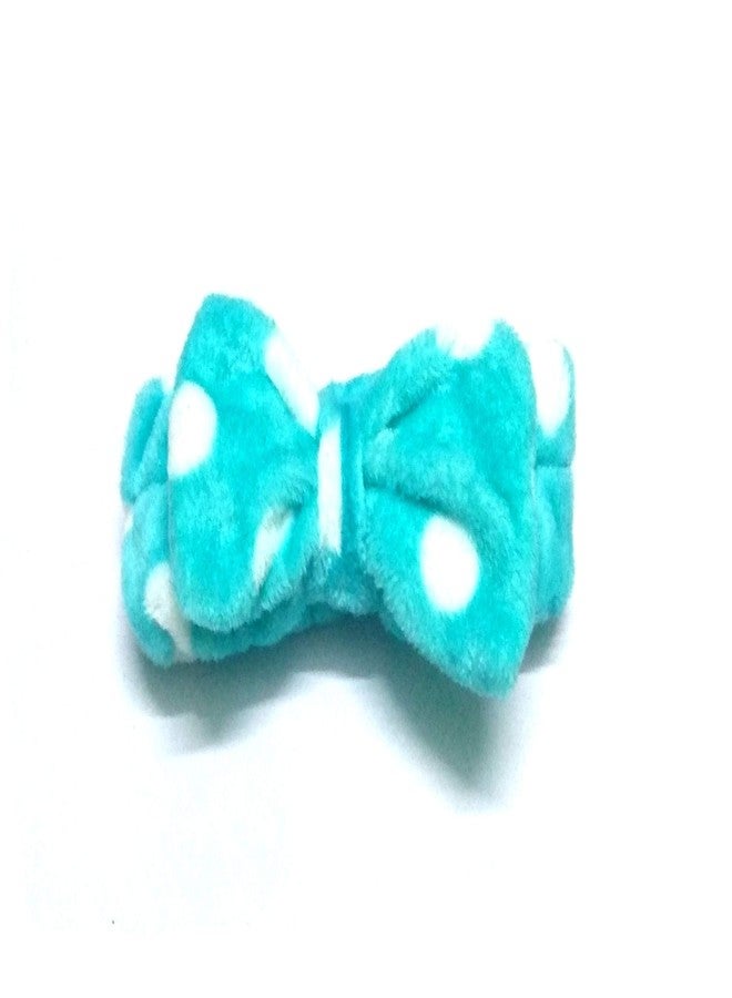 Nawani سبا الوجه من نواني، تنظيف المكياج، طوق رأس مخملي مطاطي لطيف مزين بفيونكة - Image 4