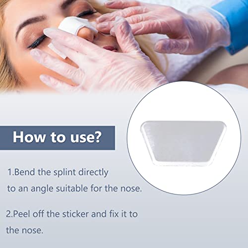 MUROCEA Aluminum Nasal Splints, External Nose Support Protector for Rhinoplasty Septoplasty, Nose Brace Fracture, ENT, Orthopedic Immobilization, Sliver (S) - Image 3