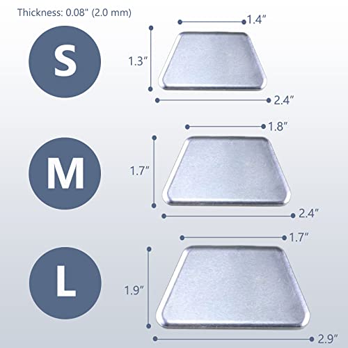 MUROCEA Aluminum Nasal Splints, External Nose Support Protector for Rhinoplasty Septoplasty, Nose Brace Fracture, ENT, Orthopedic Immobilization, Sliver (S) - Image 2