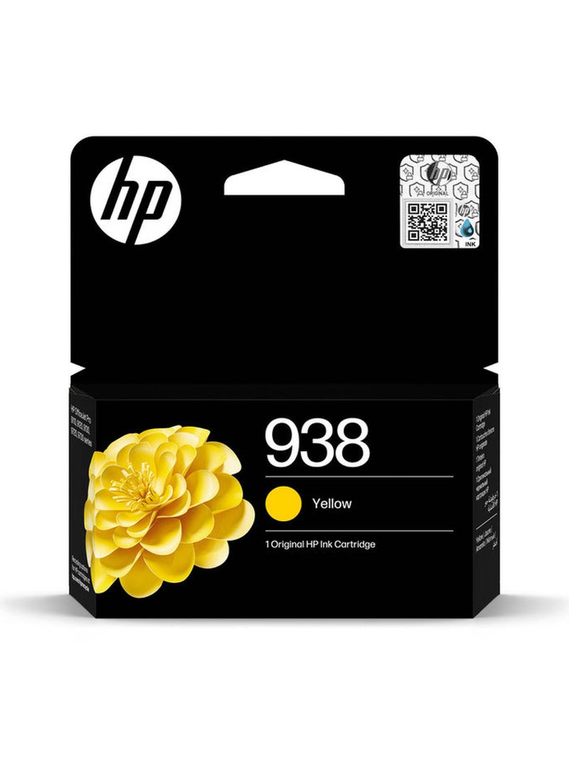 HP خرطوشة حبر أصلية 938 باللون الأصفر - Image 1