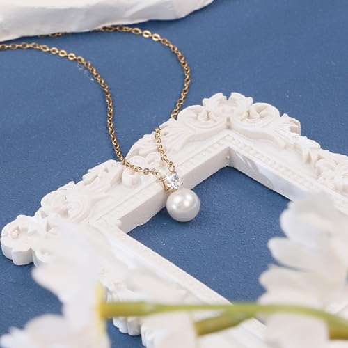 PEALICIOUS Mother in Law Necklace White Pearl Necklace as Mother in Law Wedding Gifts from Bridal Son, Mom of the Groom Gifts from Daughter for Future Mom Birthday as Mommy Jewelry Collars - Image 2