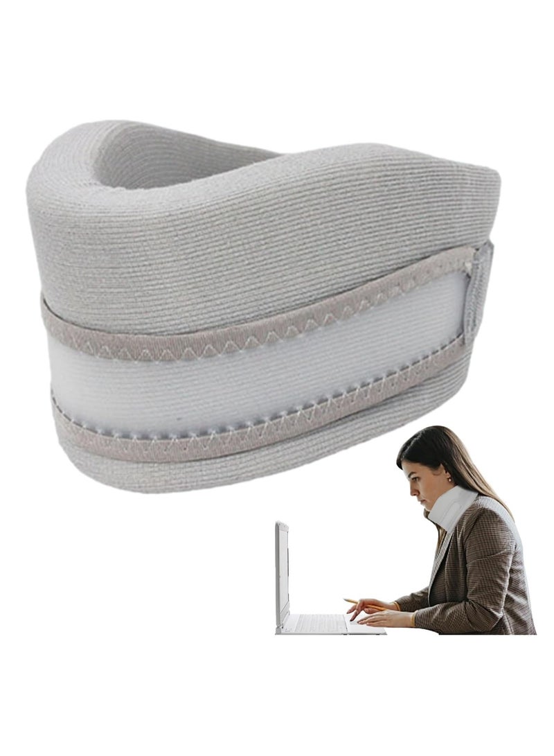 Excefore Soft Cervical Collar, Soft Adjustable Brace for Sleeping, Neck Brace Collar for Relieves Neck and Spine Pressure, Keep Vertebrae Stable, L - Image 1