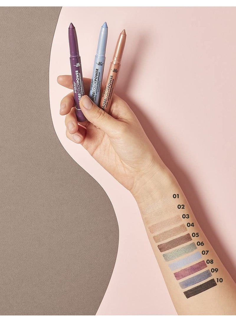 ديبورا ميلانو قلم ظلال العيون كولور باور يدوم طويلاً من ديبورا ميلانو 02 ذهبي فاتح - Image 2