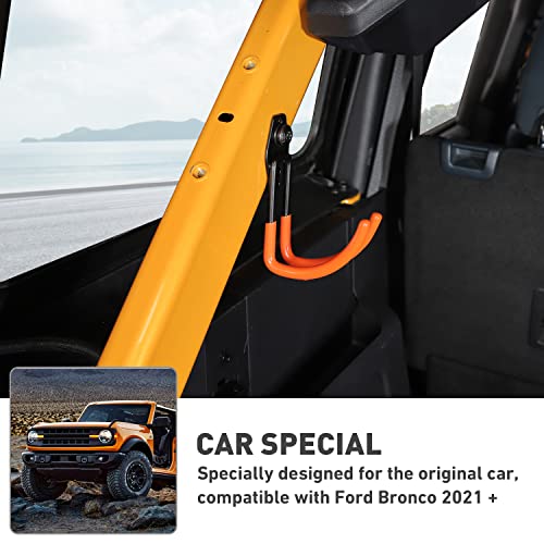 HTHE for Ford Bronco Trunk Hook Organizer Storage Hook Fit for Ford Bronco 2021-2024+ (Orange) - Image 5