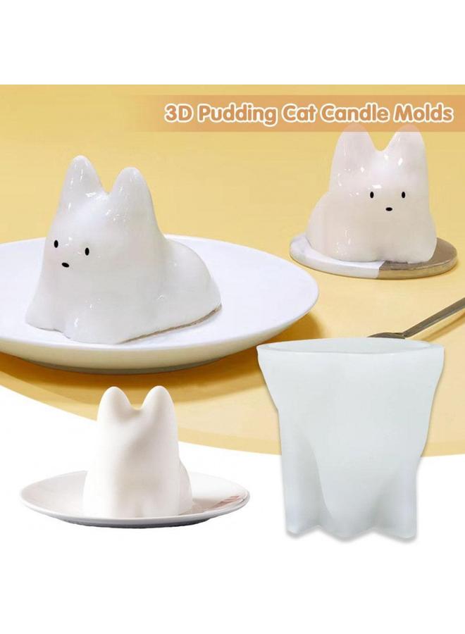 Bluejw Jelly Silicone Mold Cat Cartoon Cake Cream Pudding Grinding Tool - Image 2