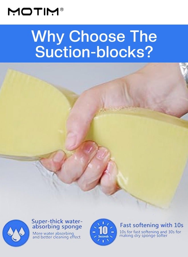 Motim 2pcs Car Cleaning Tools Kit, Car Wheel Tire Cleaning Set, Car Wash Foam Lance Soap Dispenser and Cleaning Sponge,  Car Cleaning Brush - Image 4