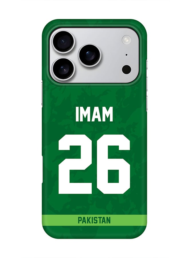 Stylizedd For iPhone 17 Pro,Case, [Compatible with MagSafe] Magnetic cover Slim fit Protection Matte, - Pakistan ImamulHaq, Jersey No 26