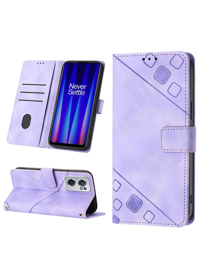 اس-توب جراب لهاتف OnePlus Nord CE 2 5G مصنوع من الجلد المنقوش بملمس الجلد - Image 1