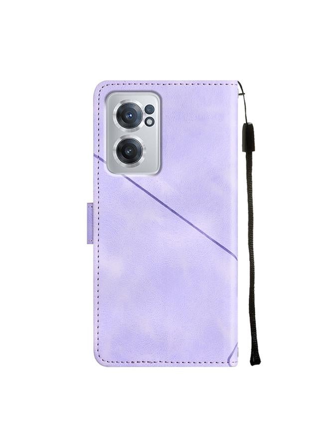 اس-توب جراب لهاتف OnePlus Nord CE 2 5G مصنوع من الجلد المنقوش بملمس الجلد - Image 3