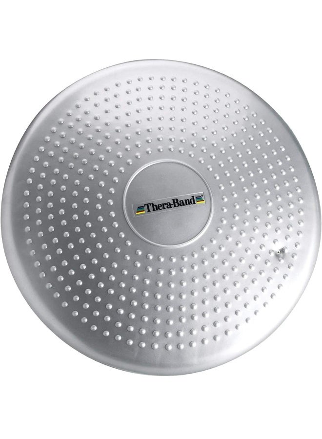 TheraBand Stability Disc – Silver Advanced Level 2 Balance Trainer – Super Soft Inflatable Cushion for Physical Therapy & Core Strength - Image 1