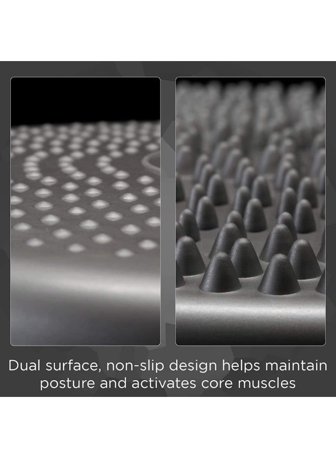 TheraBand Stability Disc – Silver Advanced Level 2 Balance Trainer – Super Soft Inflatable Cushion for Physical Therapy & Core Strength - Image 3