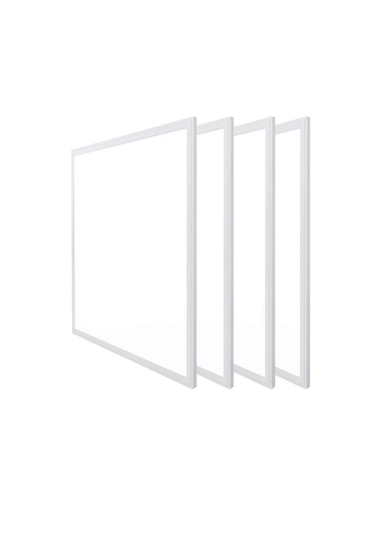 RR Lighting 60x60 LED Flat Panel Light 50W Edge Lit Fixture Zero UV and Flicker Free Zero Blue Light AC85-265V Drop Ceiling Light Indoor Commercial & Home Fixture (Daylight 6500K, Pack of 4) - Image 1