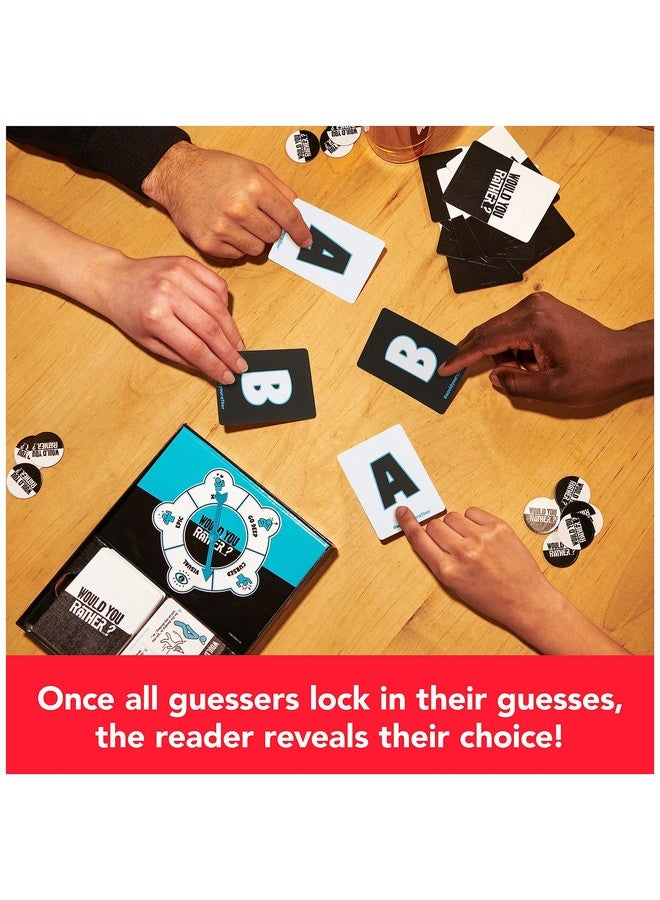 Spin Master Games Spin Master Games, Would You Rather? Funny Party Card Game for College, Friendsgiving, Birthdays, & More, for Teens & Adults, 3-6 Players, for Ages 14 & Up - Image 5