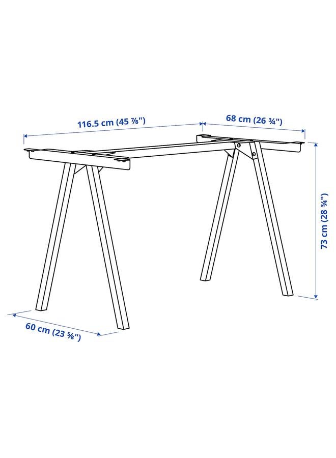 Generic Underframe for table top, white, 120x70x75 cm  - Image 4