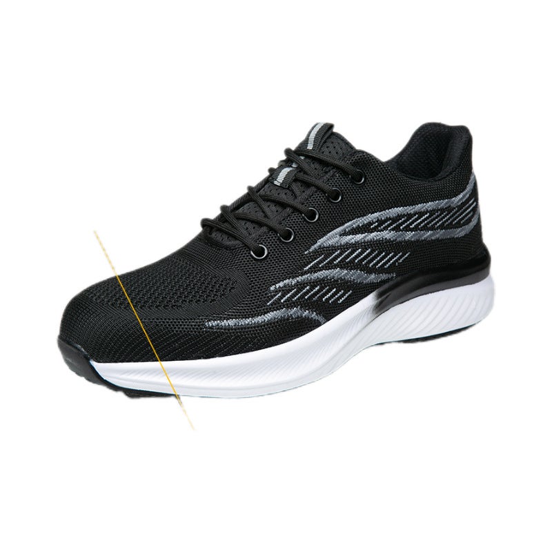 Men’s Comfort Lightweight Work Sneakers Soft Cushioned Anti-Fatigue Walking Shoes Breathable Daily Footwear With Elastic Shock Absorbing Insole - Image 3