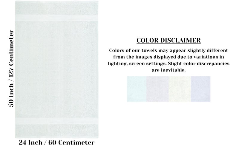 TEXCRAFT Large Bath Towels  Cotton Terry Towels for Bathroom  Towel Set  Quick Dry  Lightweight  Highly Absorbent  Soft Feel  24 x 50 Pack of 6 for Shower  Pool  Spa  Gym  Hand Towel for Daily Use. - Image 4