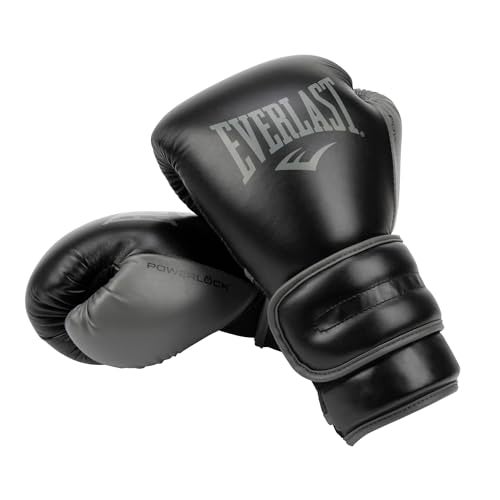 Everlast Powerlock 2 Hook Loop Boxing Gloves Fight Training Gloves Hook and Loop with Durable Hand Wrist Support Heavy Bag Fitness Training Blue 16 oz - Image 3
