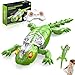 Lurui Wall Climbing Gecko Toy Remote Control Lizard That Climbs Walls Electric Gecko with LED Glowing EyessUSB Rechargeable Wall Crawler Robot Toy for Kids Interactive Lizard Toys for Boys Girls - Image 2
