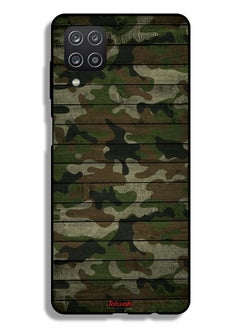 Tolwak Samsung Galaxy M12 Protective Case Cover Camouflage Wooden Pattern  - Image 1