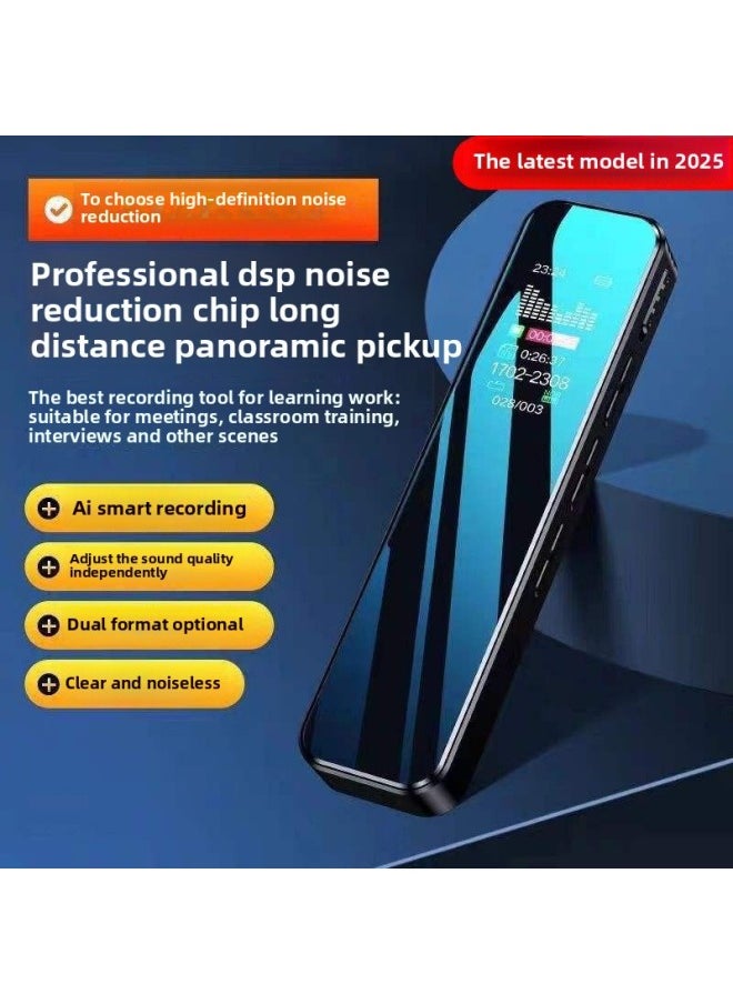 Generic Professional Recording Pen Automatic Recording Artifact Equipment Students Compact Portable Super Long Standby Noise Meeting Intelligent-Body Color:Bare Metal [standard Version]-Memory Capacity:256g [recording Pen Pet Body--lifetime Warranty]-official Standard Configuration  - Image 3